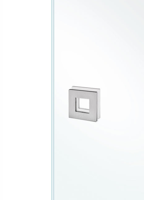 JNF IN.16.550 Glass Door Square Flush Handle 60mm Diameter Available in Various Options